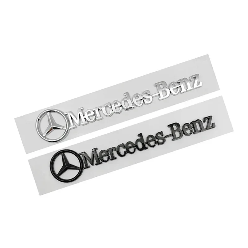 ABS Car Emblem Logo for Mercedes-Benz Badge Rear Trunk Sticker W203 W204 W205 W211 W212 W213 W176 GLA CLA CLK CLS hubcap view 4