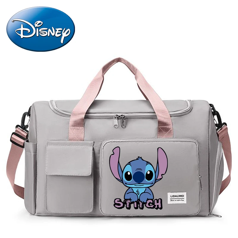 New Stitch Disney Women Travel Bags Kawaii Cartoon Storage Bag Waterproof Gym Sport Bag Handbags Outdoor Camping Duffel Bags