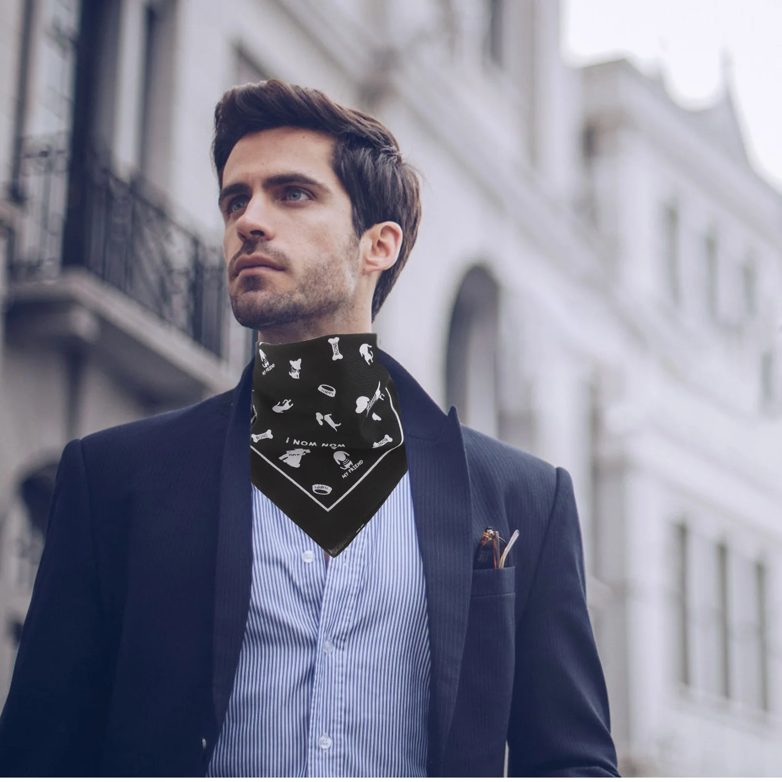 Máscara de ciclismo bandana preto bandanas para mulheres bandana pirata cabelo bandanas bolso lenço cão osso impressão