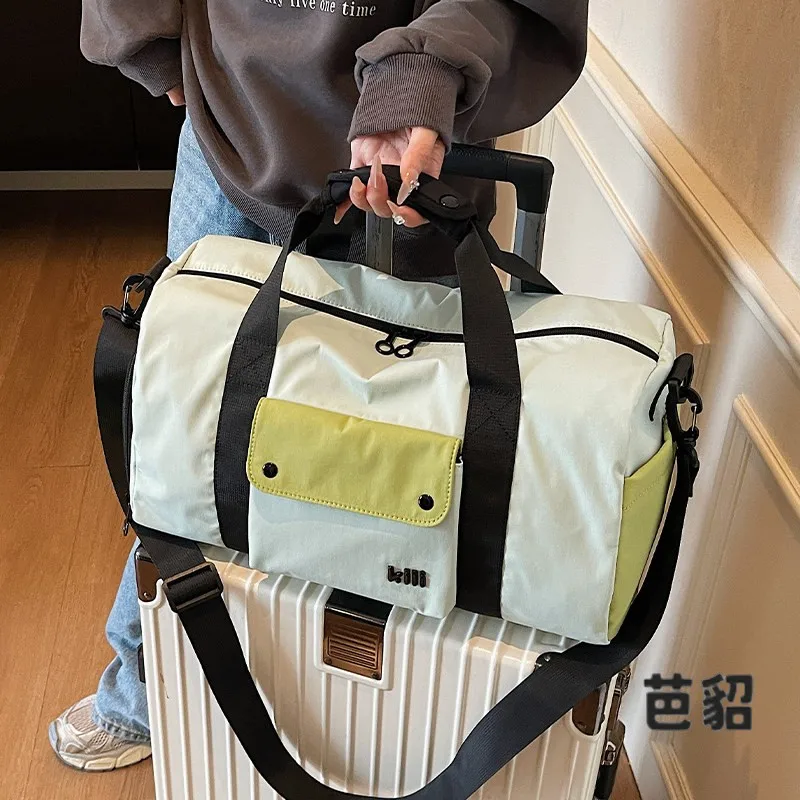 Women's Lightweight Travel Bag Large Capacity Dry Wet Separation Swimming Bag Sports Fitness Bag Student Luggage Bag