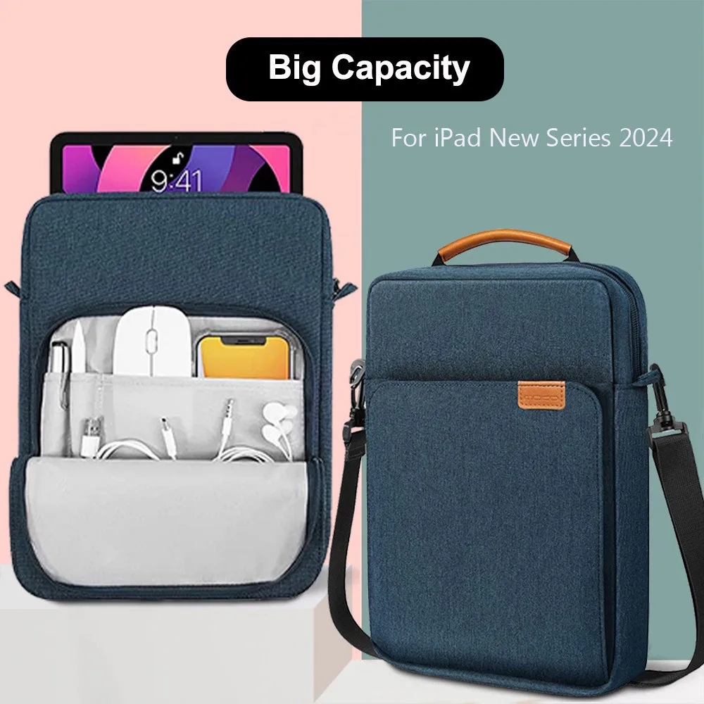 Multi saco dos bolsos para o iPad, ar do iPad 11 "13" pro 11 "13", M2, M4, 5o, 7o, pro 12,9, 10,2, 7o, 8o, 9o, 9o, mini 6, 5, 4, 3, 2, 1, 10,5, 6