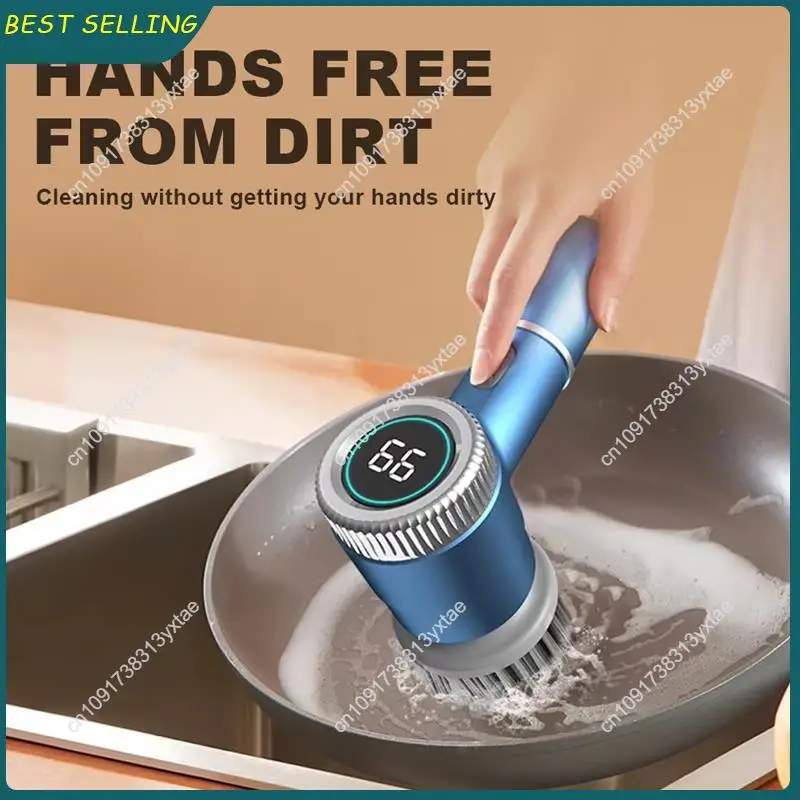 N09R-Electric Spinning Brush USB Charging Spinning Brush Spinning Brush For Tiles Glass