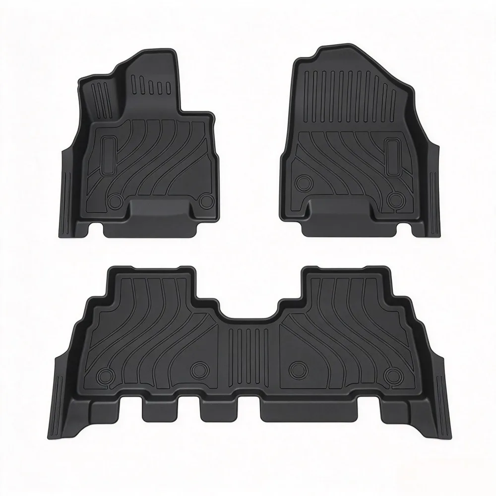 Full-coverage TPE floor mat set (including door sill coverage) for the 2025 Kia EV5 5-seater electric SUV (LHD overseas version)