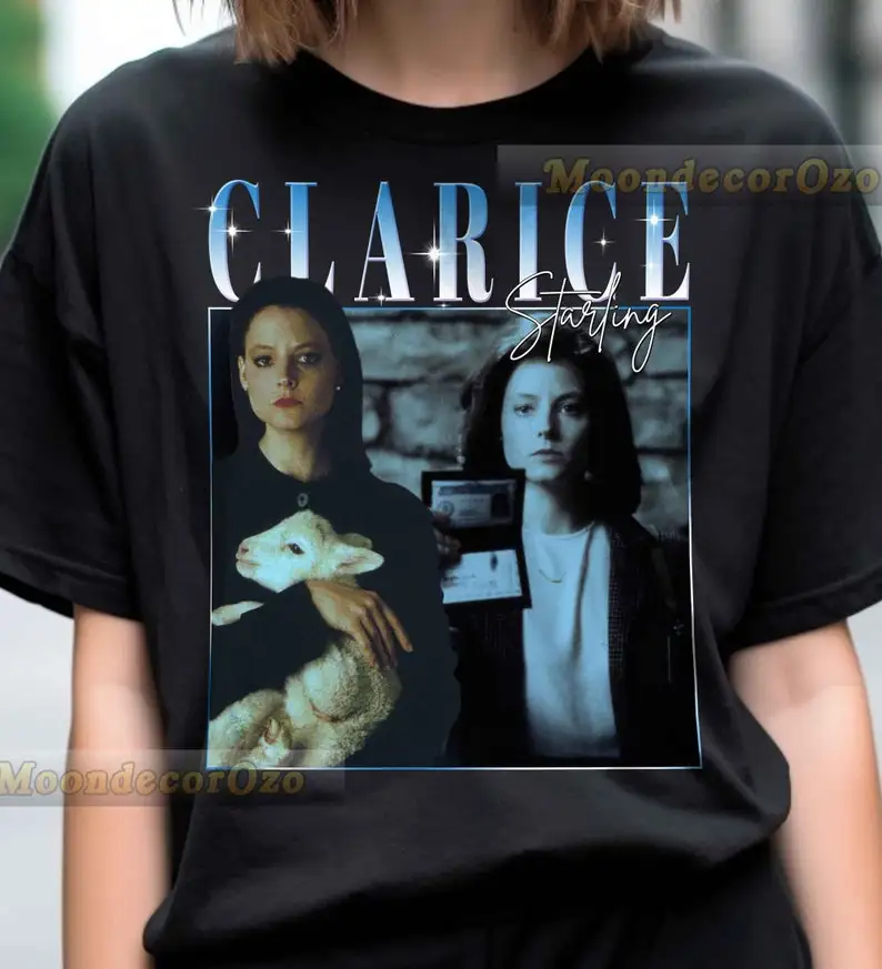 Camiseta vintage limitada Clarice Starling, moletom Clarice Starling, moletom Clarice Starling, camiseta bootleg estilo rock