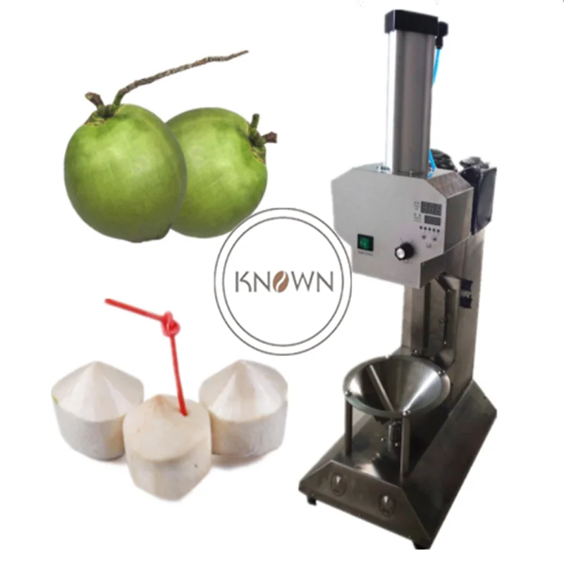 Automatic Diamond Shape Green Young Coconut Peeling Machine Coconut Skin Shell Breaking Cutting Machine