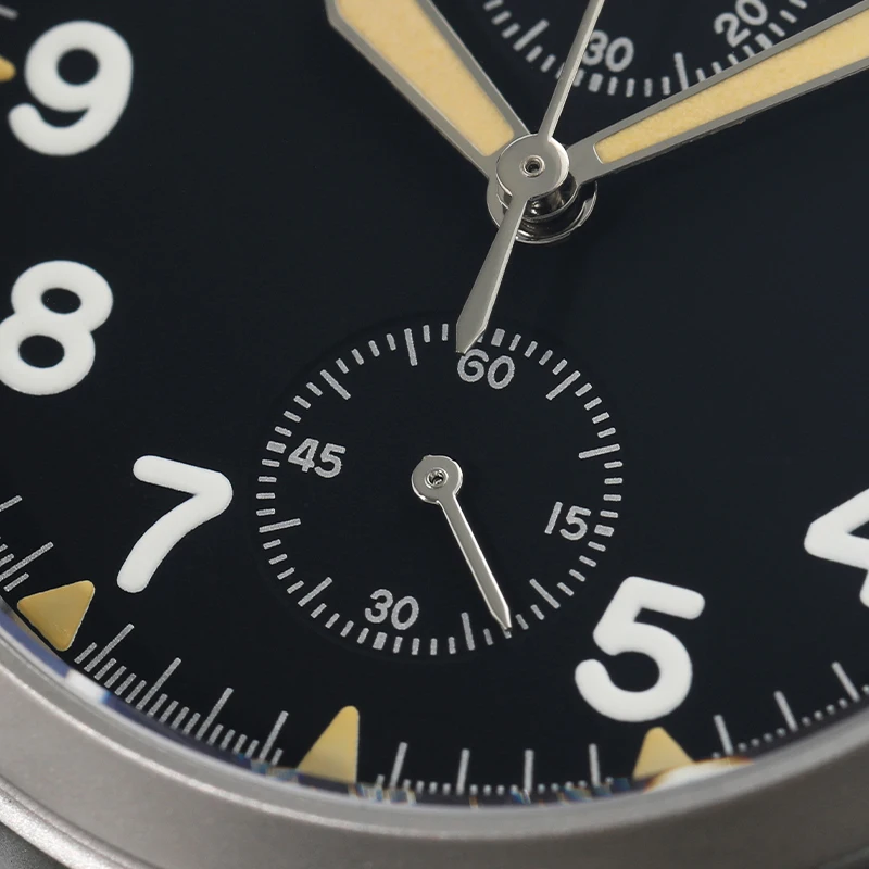 Militado ML1868KF Retro VK67 Quarz-Chronographenuhr, Edelstahlgehäuse, 3 Zifferblätter, wasserdicht, 100 m, Multifunktions-Militäruhr – Detail 39