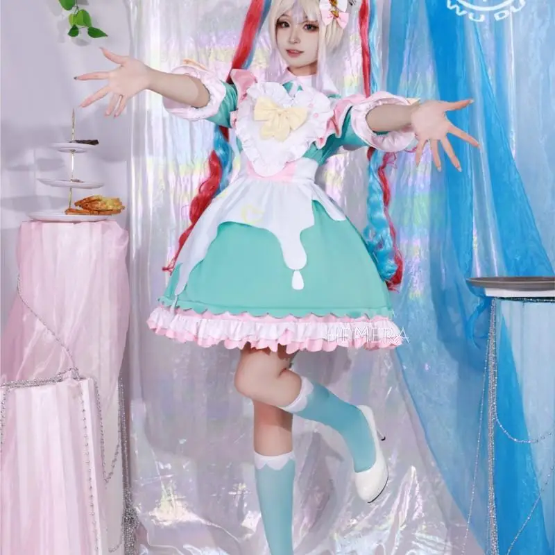 Game Needy Girl Overdose KAngel Cosplay Needy Girl Overdose Ame Chan Cosplay Costume Lolita Maid Dress Party Costume Anime Cos