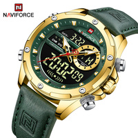 Naviforce Mens Wrist Watches 2022 Top Brand Luxury Leather Quartz Watch Sports Waterproof Leisure Male Clock Relogio Masculino