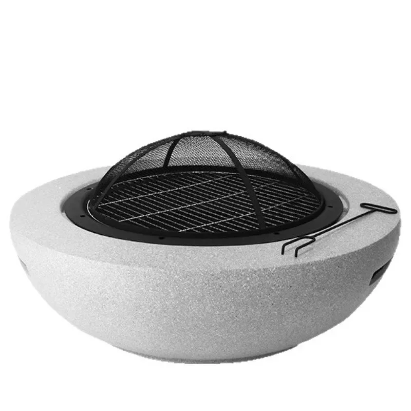 Outdoor BBQ heating stove, patio garden bonfire, magnesium oxide stove