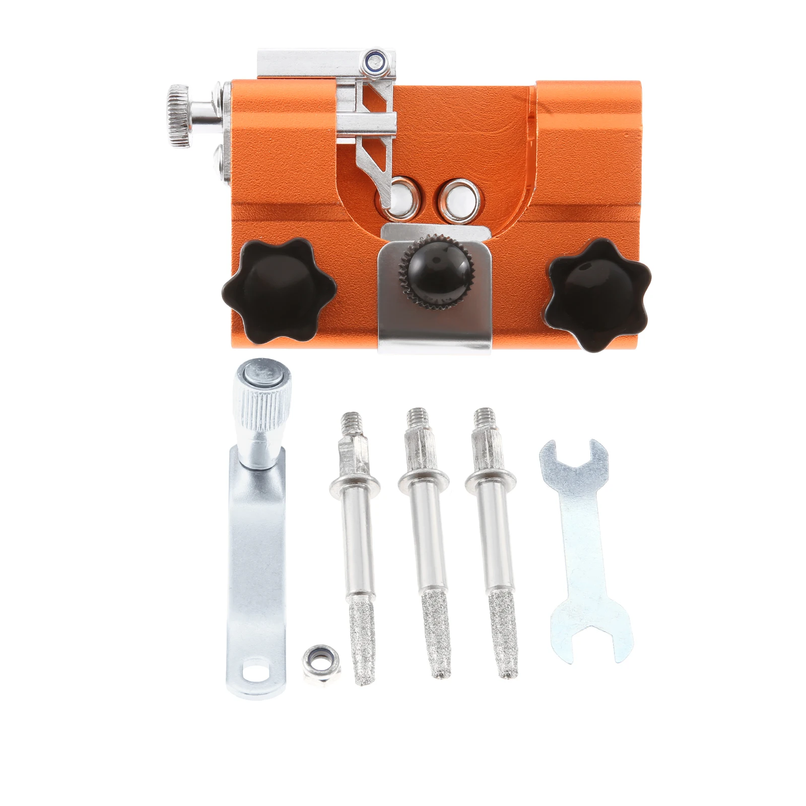 Universal Chain Saw Sharpener Quick Blade Sharpening Hand-cranked Portable No-power needed Outdoor/Workshop Chain Clamp Sharp