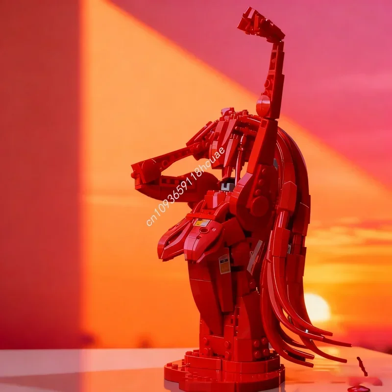 

411pcs MOC A Fontain Blood Shape Girl Creatored Model Building Blocks Christmas Gift Architecture Toys Assemble DIY Brick Kids