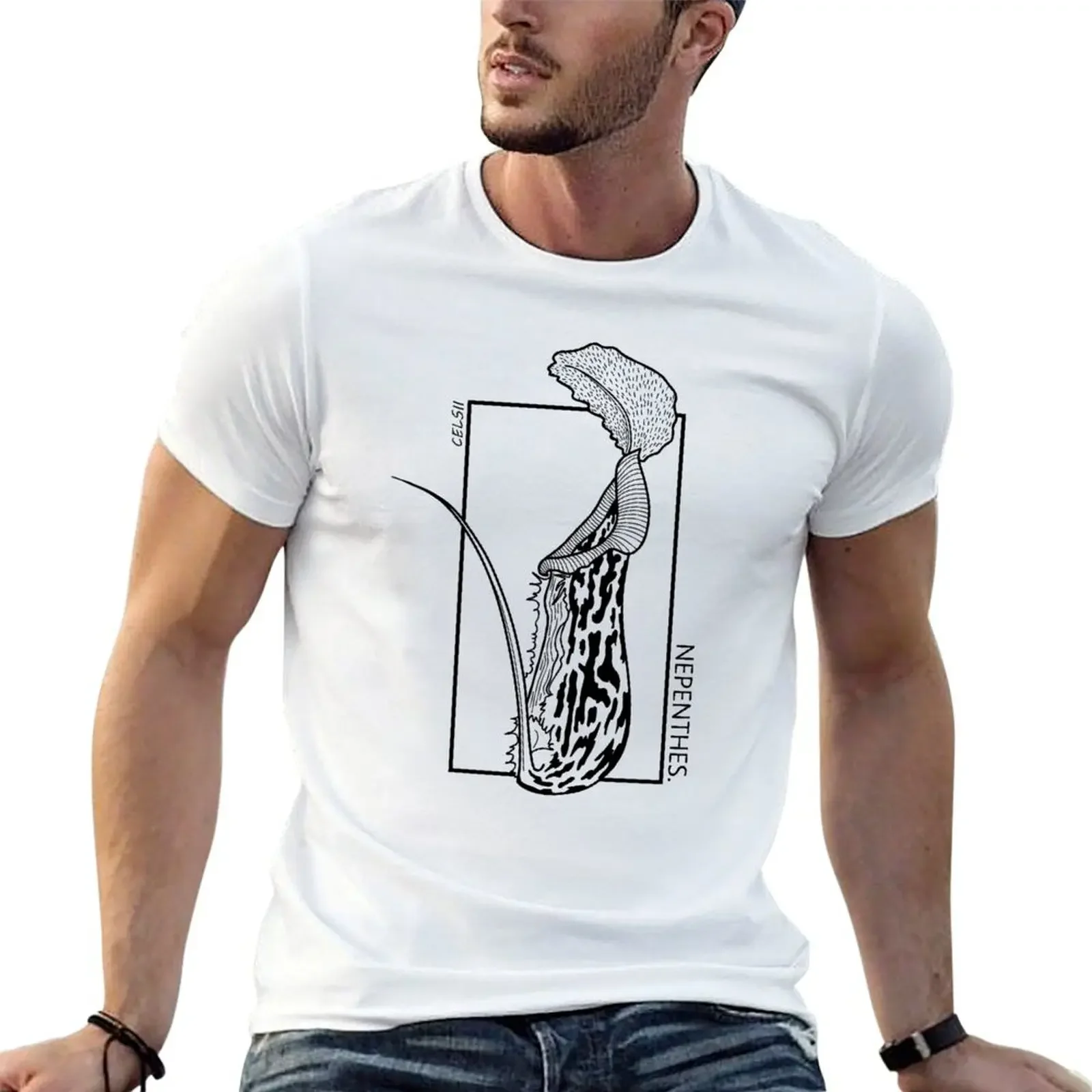 Nepenthes 'pitcher plant' T-Shirt anime figures plus sizes quick drying mens white t shirts