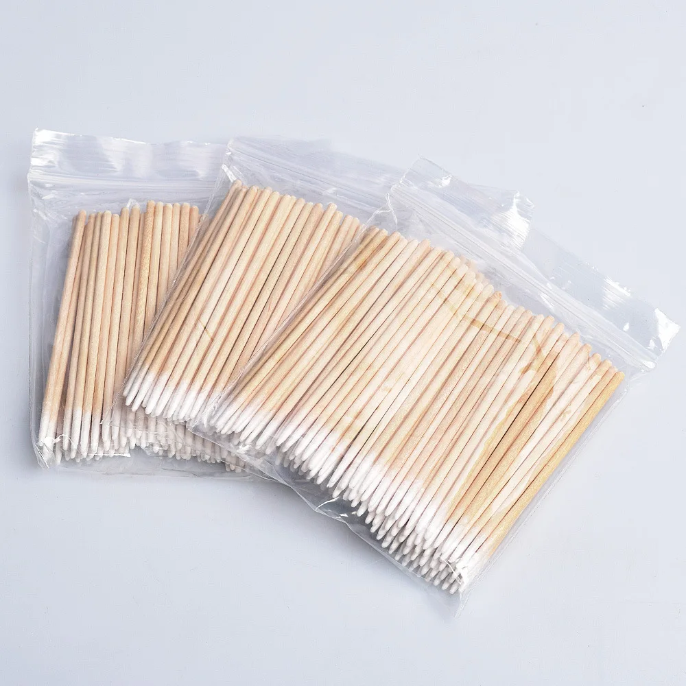 

100/300pcs Double Head Cotton Swab Women Makeup Cotton Buds Tip For Medical Wood Sticks Nose Ears Cleaning Health Care Tools