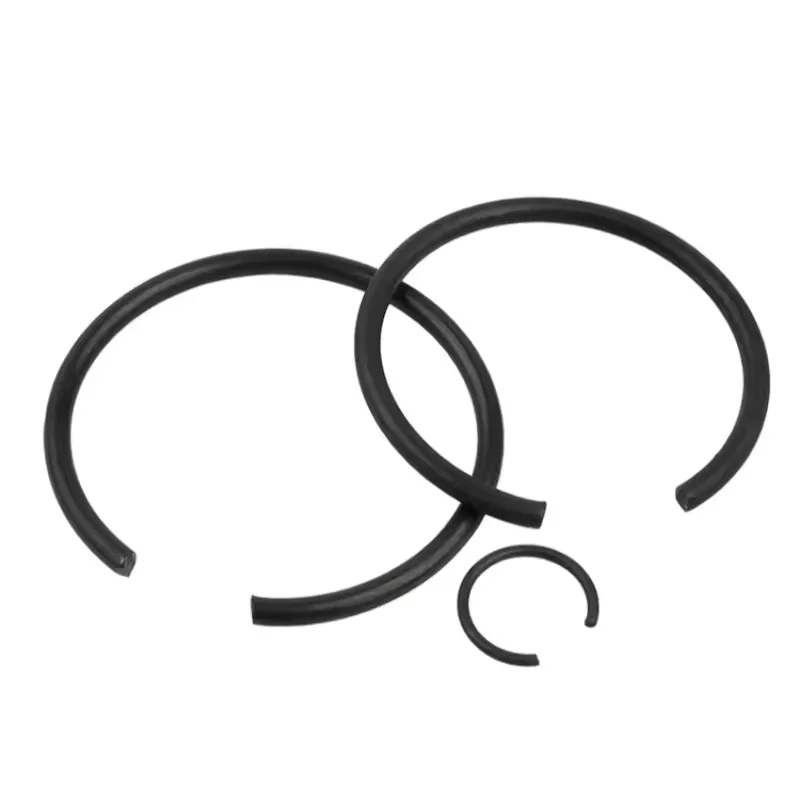 Schwarzer Sicherungsring aus Kohlenstoffstahl M4-M150 für Wellen und Achsnuten – Detail 6