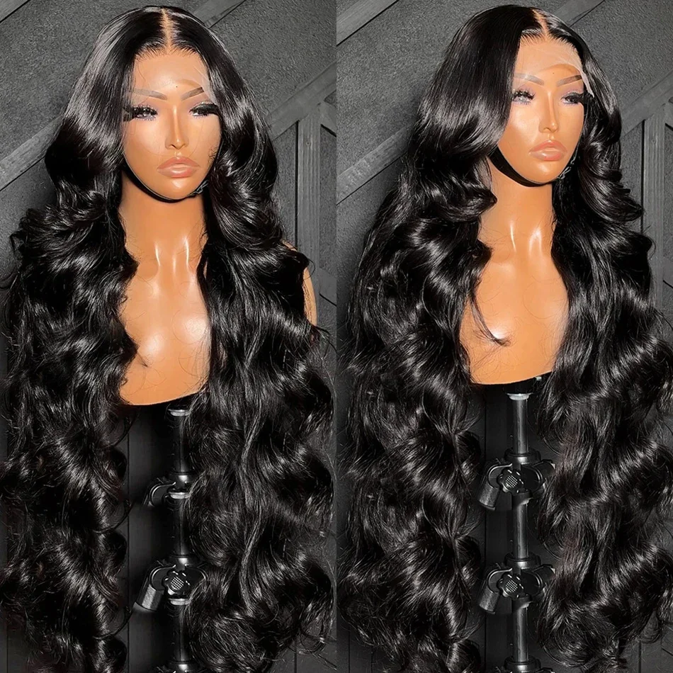 Luvin 40 Inch 13x4 Lace Frontal Wig Pre Plucked Loose Wave 13x6 HD Lace Frontal Wig Glueless Body Wave Human Hair Wigs For Women