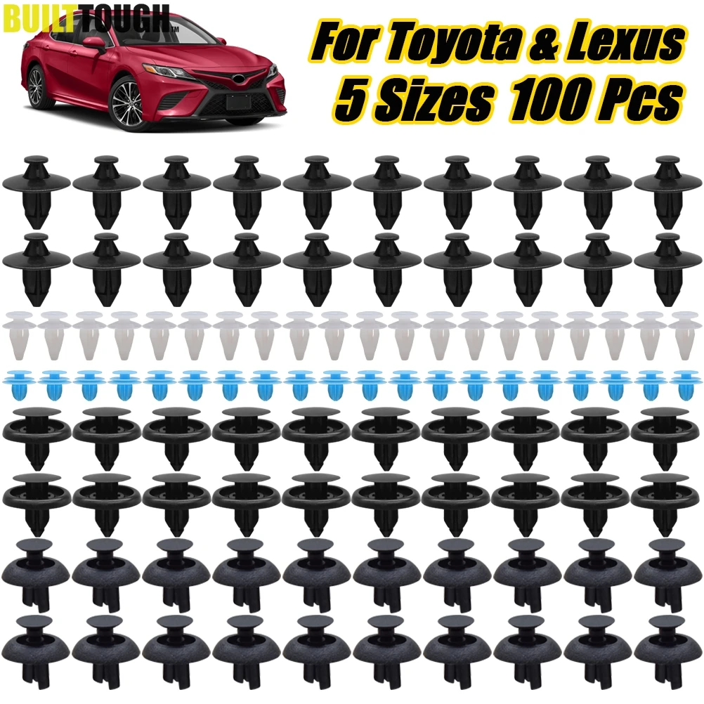 100pcs Plástico Clipe Guarnição Grade Do Radiador Do Motor Tampa Do Arco Da Roda Fender Fastener Empurre Os Pinos Rivet Bumper Retentor Do Painel Do Carro titular