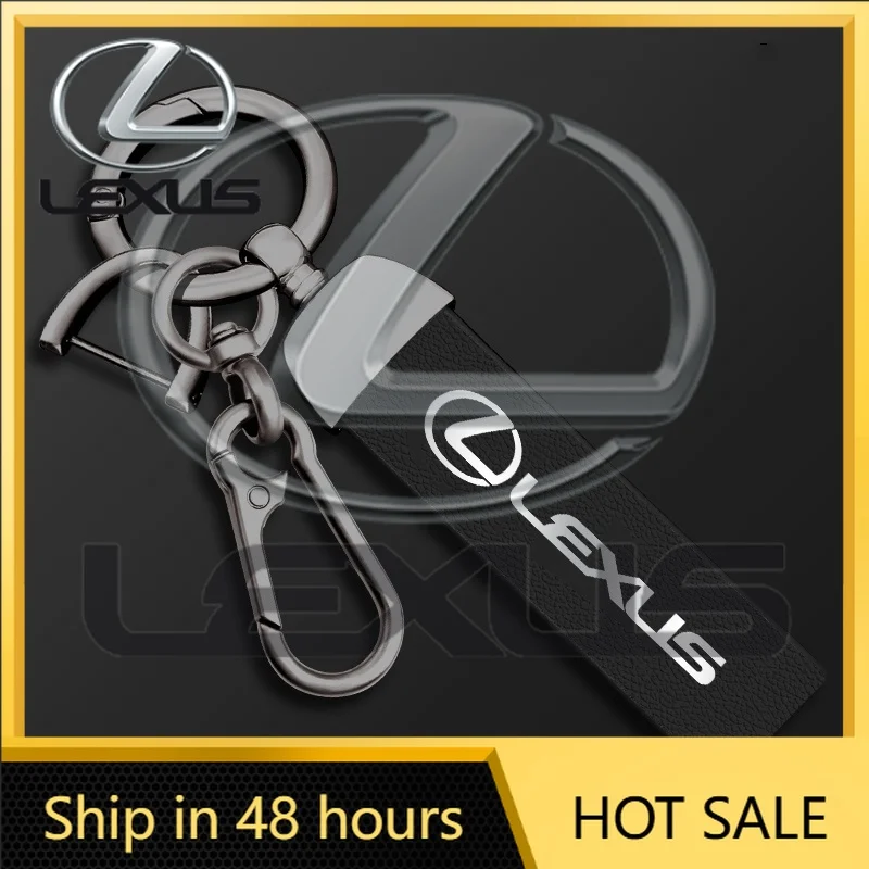 

Emblems Genuine Leather Car Key Chain For Lexus RX350 UX200 NX300 IS300 ES350 GX460 LX570 GS350 RC300 LC500 Auto Keychain Access