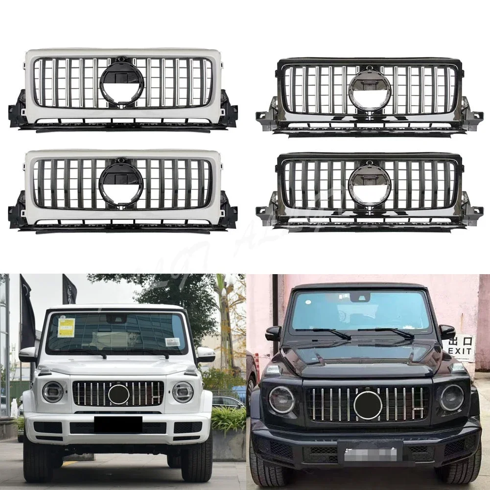 Car Front Racing Bumper Grille Upper Vent Bar Grill For Mercedes-Benz G-Class G350 G500 W464 2019 2020 2021 2022