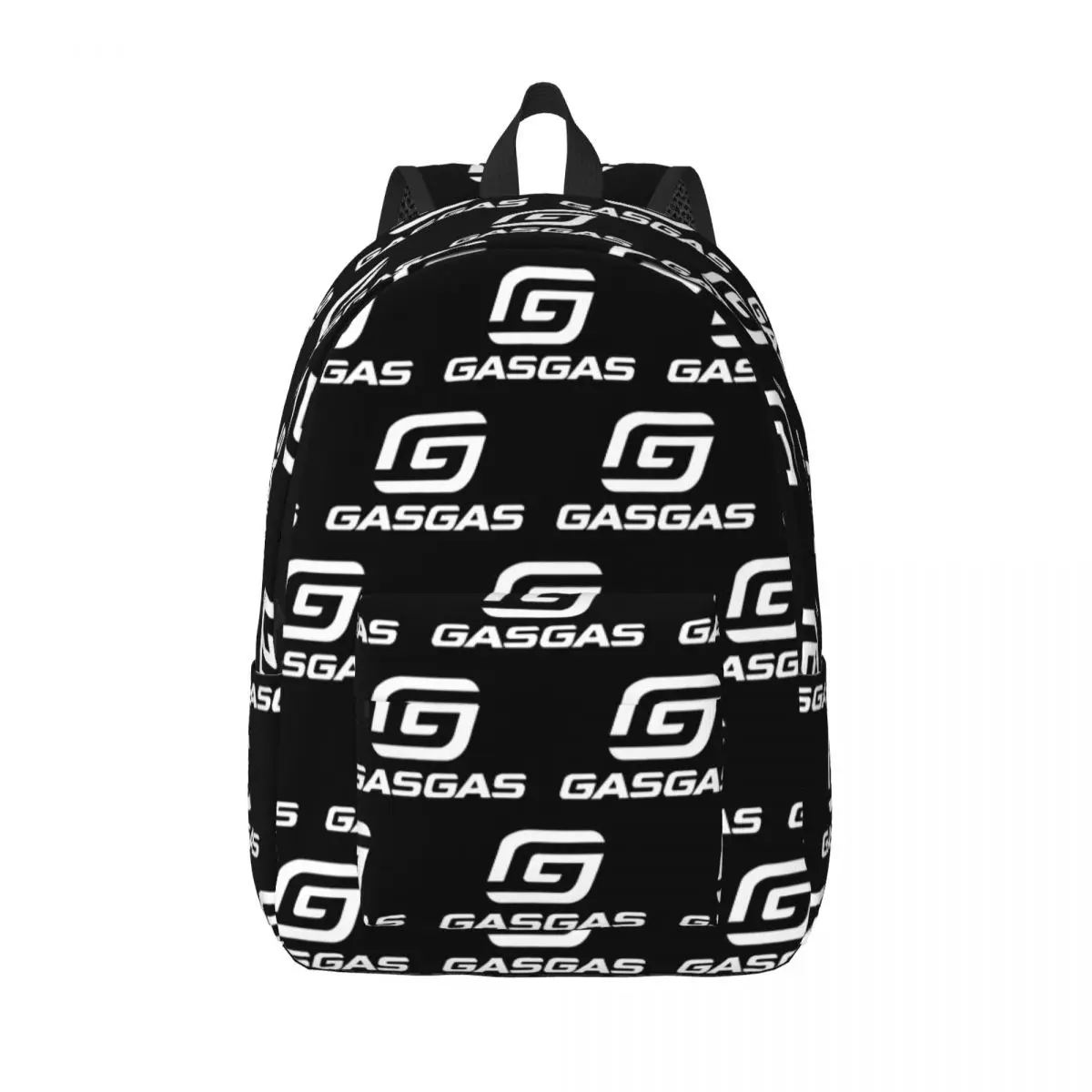 Mochila casual clássica Gasgas para homens e mulheres, logotipo branco, ao ar livre, ensino médio, mochila de trabalho, laptop, computador, bolsa de ombro, melhor