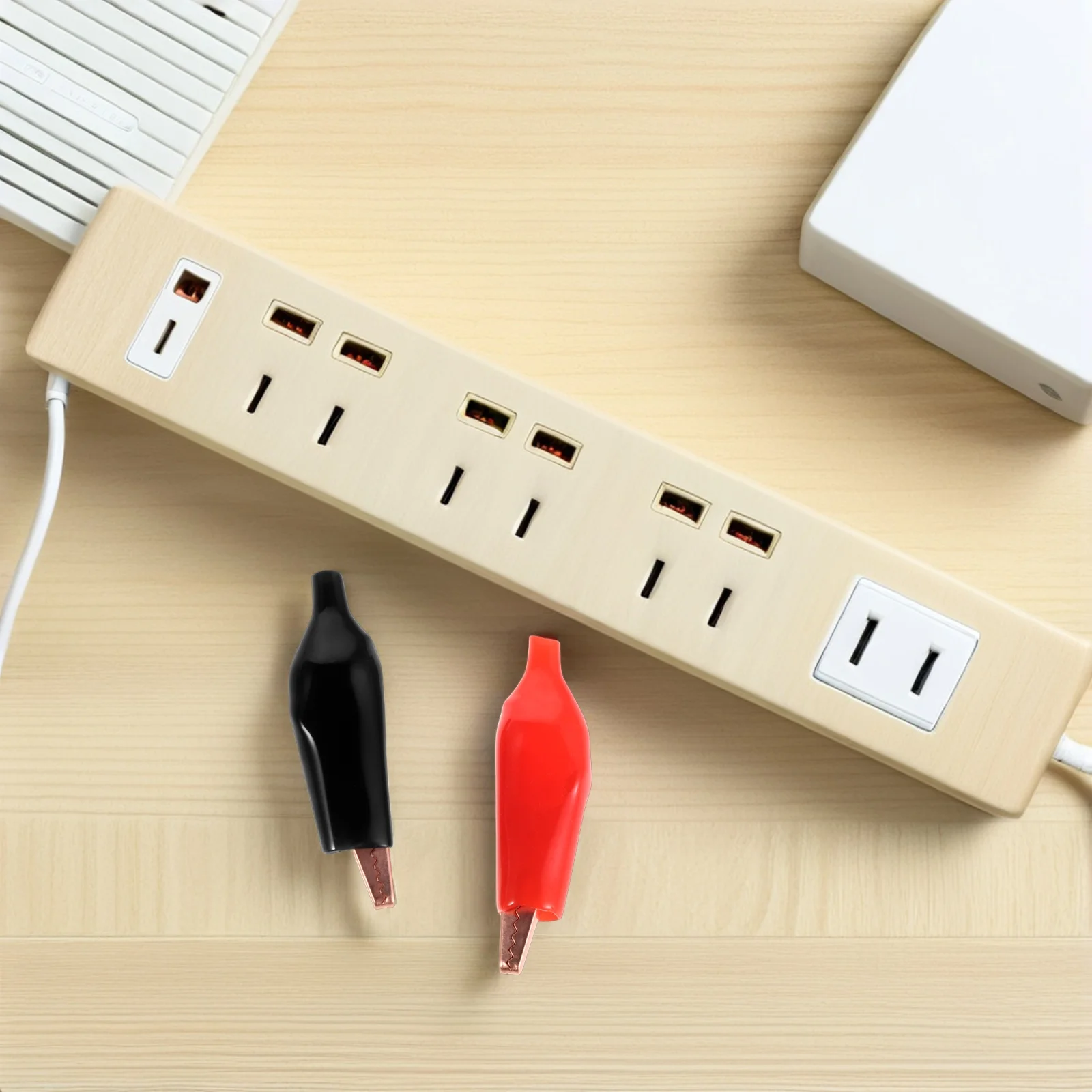 

16Pcs Insulated Alligator Clips Heavy Duty Brass Electrical Testing Clamps for Emergency Jump-Starts and Testing