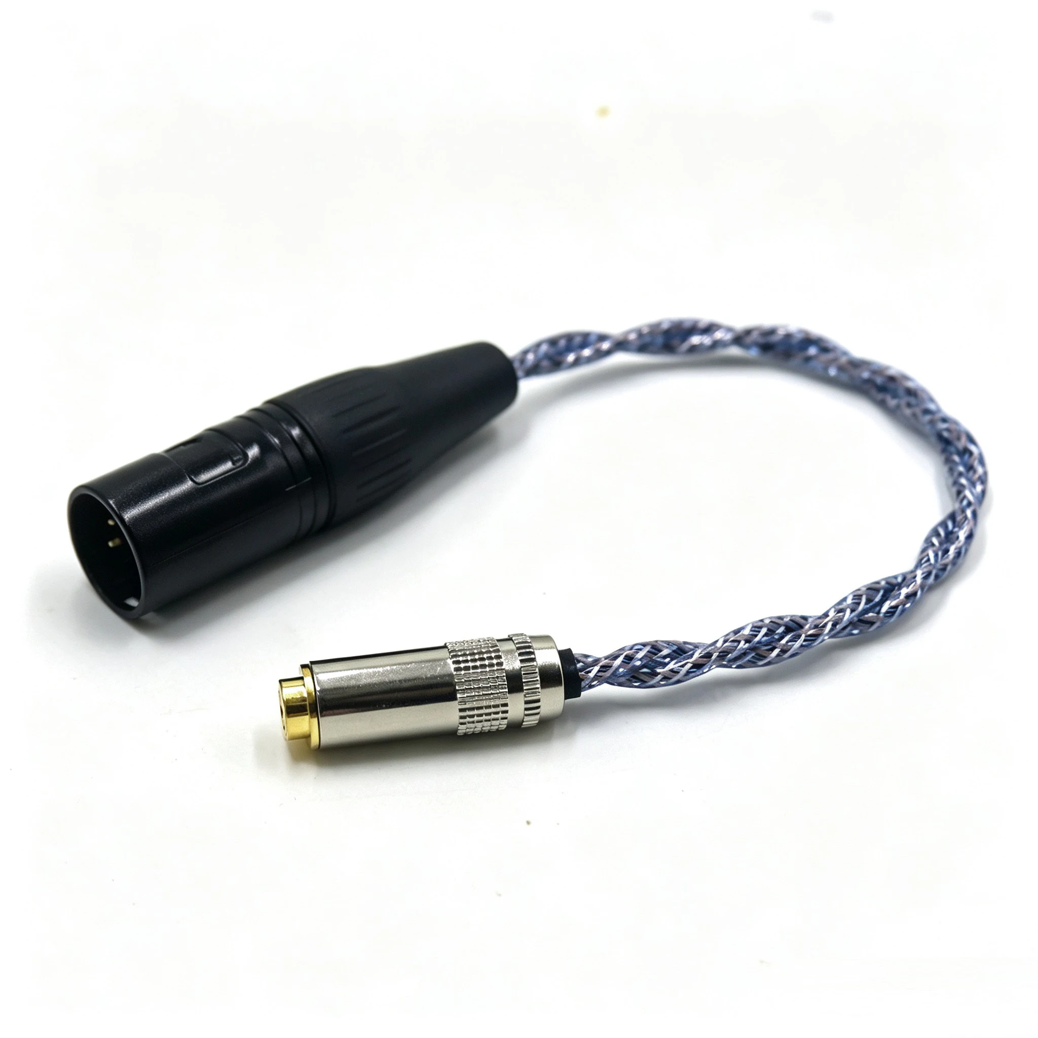 High Purity 7N Interconnector 4-Pin XLR Balanced Male to 4.4mm Balanced Female Oxygen-Free Copper + Graphene Audio Cable