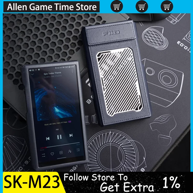 

FiiO SK-M23 Leather Case M23 Music Player MP4 Protective Cover Original Leather MP3 Music Player Non-slip PU Holster Custom Gift