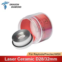 1Pc Fiber Laser Keramische Nozzles Houder Dia. 28/32Mm Precitec Wsx Raytools Laskop Onderdelen Voor Lasersnijden Grave Machine