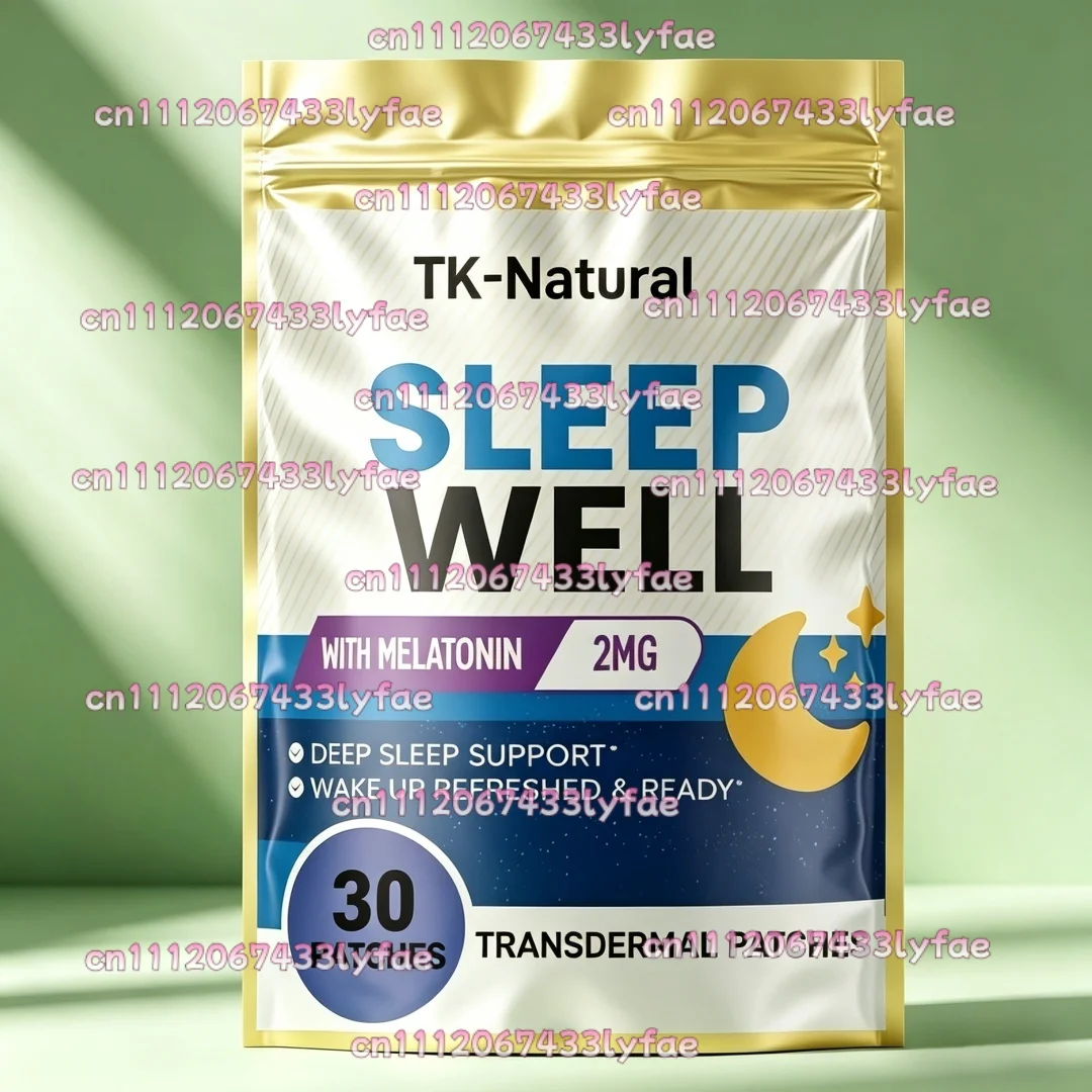 30 Patches Sleep Well Transdermal Patches with Vitamin B6, Passiflora