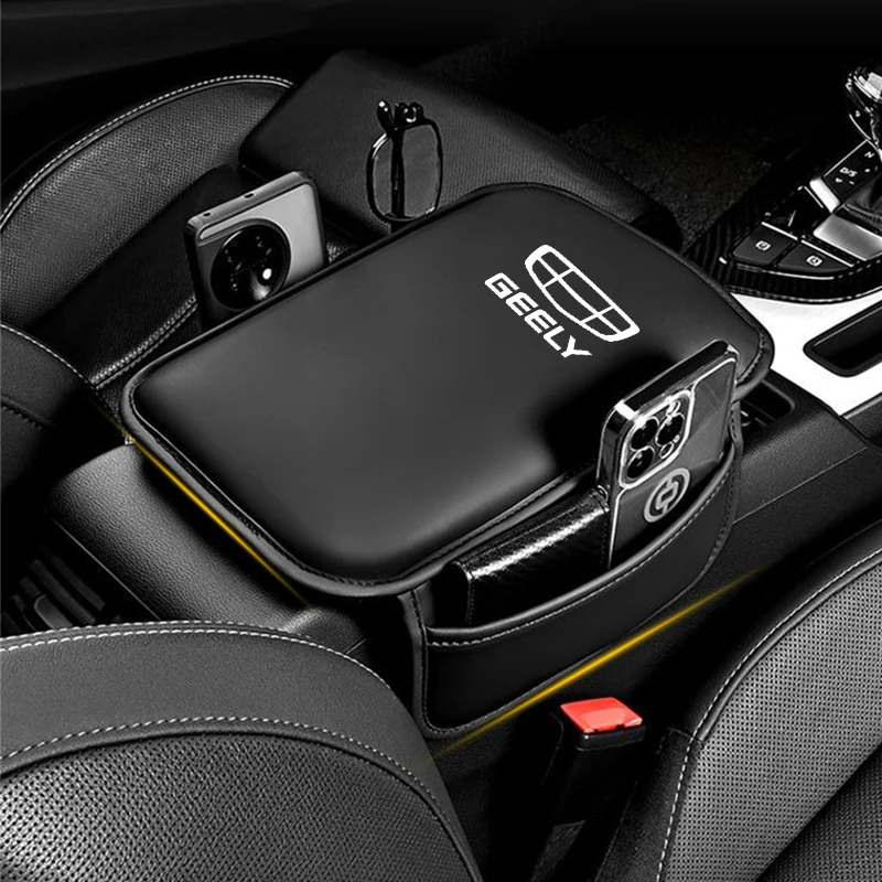 

For Geely Atlas Coolray Emgrand GX3 Car Armrest Box Pad Auto Armrest Box Storage Pocket Multifunctional Height Increasing Pad