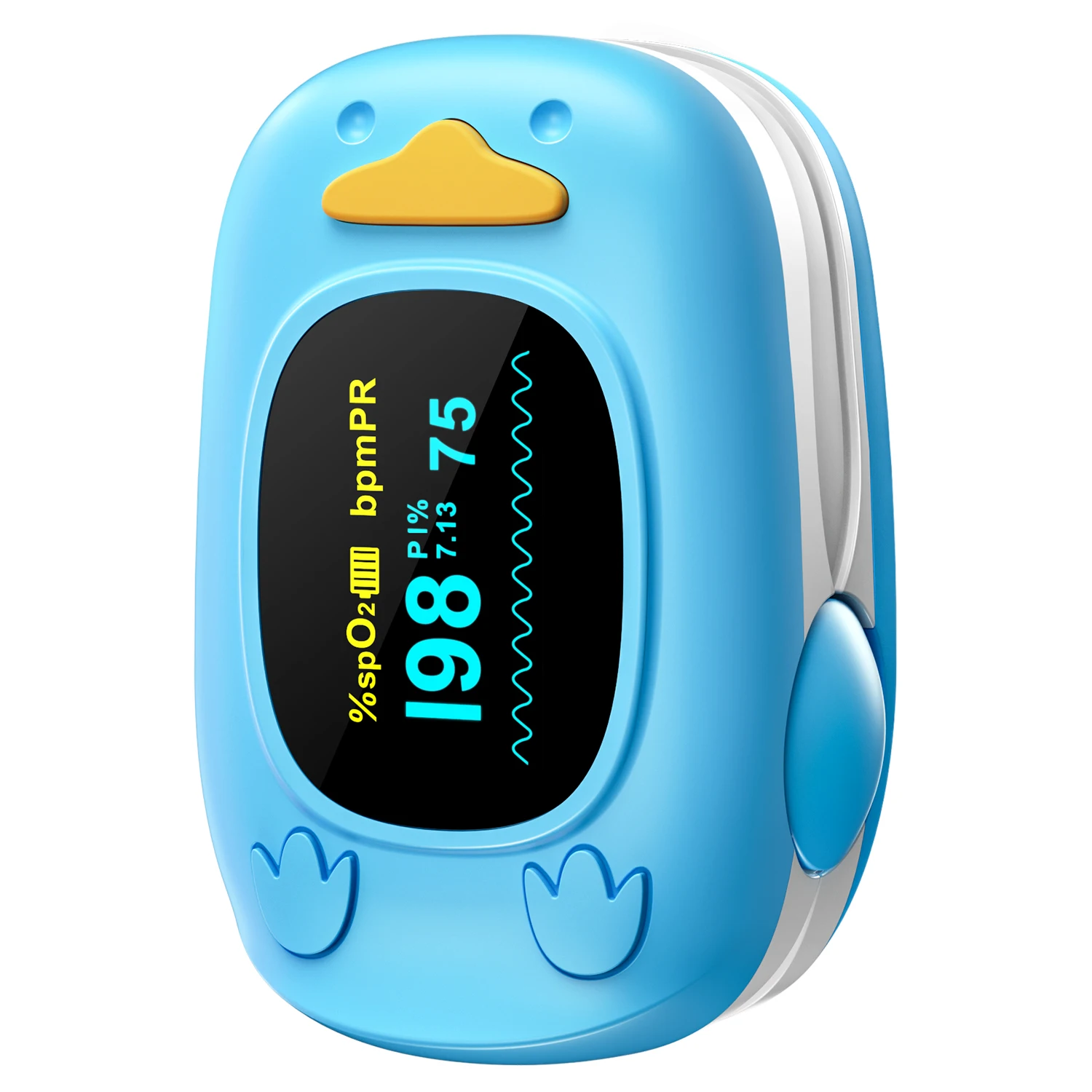 HealthTree Baby Pulse Oximeter Pediatric Oximetro De Dedo Pulsioximetro for Kid Child Children Night OLED Screen Health Care