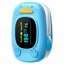 HealthTree Baby Pulse Oximeter Pediatric Oximetro De Dedo Pulsioximetro for Kid Child Children Night OLED Screen Health Care