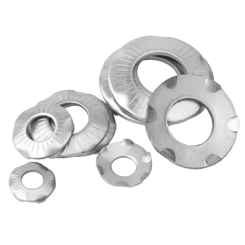 304 Stainless Steel M4 ~ M12 Claw Grounding Washer Toothed Lock Washers Electrical Earthing Gasket