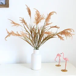 66CM Artificial Plants Bundle of Dog Tail Grass and Reed Velvet Simulation Flowers for Office Decor