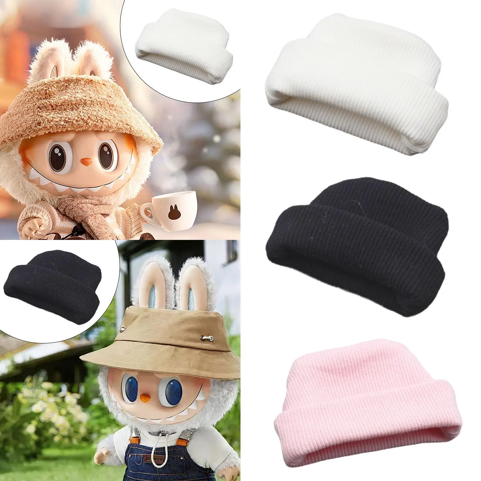 ตุ๊กตาหมวก Handmade Beanie เครื่องแต่งกาย Accs Miniature หมวกสําหรับตุ๊กตา 6.7 นิ้วตุ๊กตาสาวตุ๊กตาเด็กตุ๊กตาใหม่ปีของขวัญฮาโลวีนของขวัญ