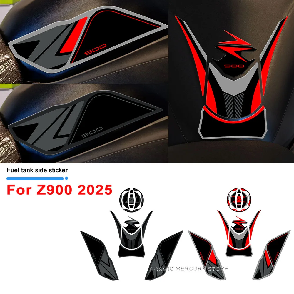 

3D гелевые наклейки из эпоксидной смолы, наклейки на бак мотоцикла, комплект защитных наклеек для Z900 2025, новинка