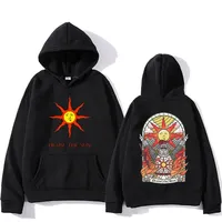 Dark Souls Praise the Sun Printed Men's and Women's Hoodies Fashion Casual Pullover Autumn and Winter Men's Loose Hoodies