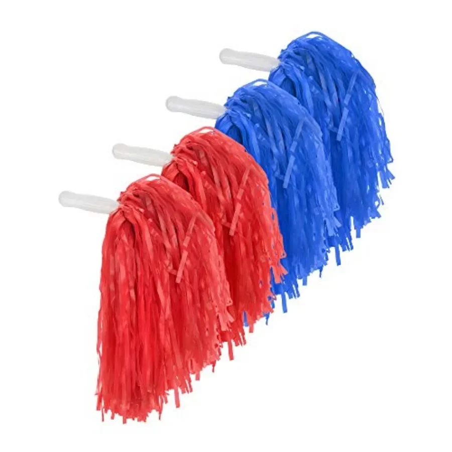 

2 Pack Cheerleading Pom Poms Sports Dance Cheer Plastic Pom Poms for Sports Team Spirit Cheering
