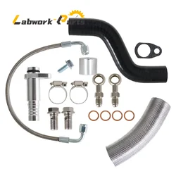 Para mini cooper s r55 r56 r57 r58 k03 turbo kit de linha de alimentação e retorno de óleo 020-0201a