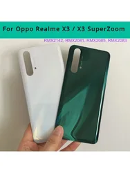 X 3 Housing For Oppo Realme X3 / X3 SuperZoom Glass Battery Cover Repair Replace Back Door Phone Rear Case