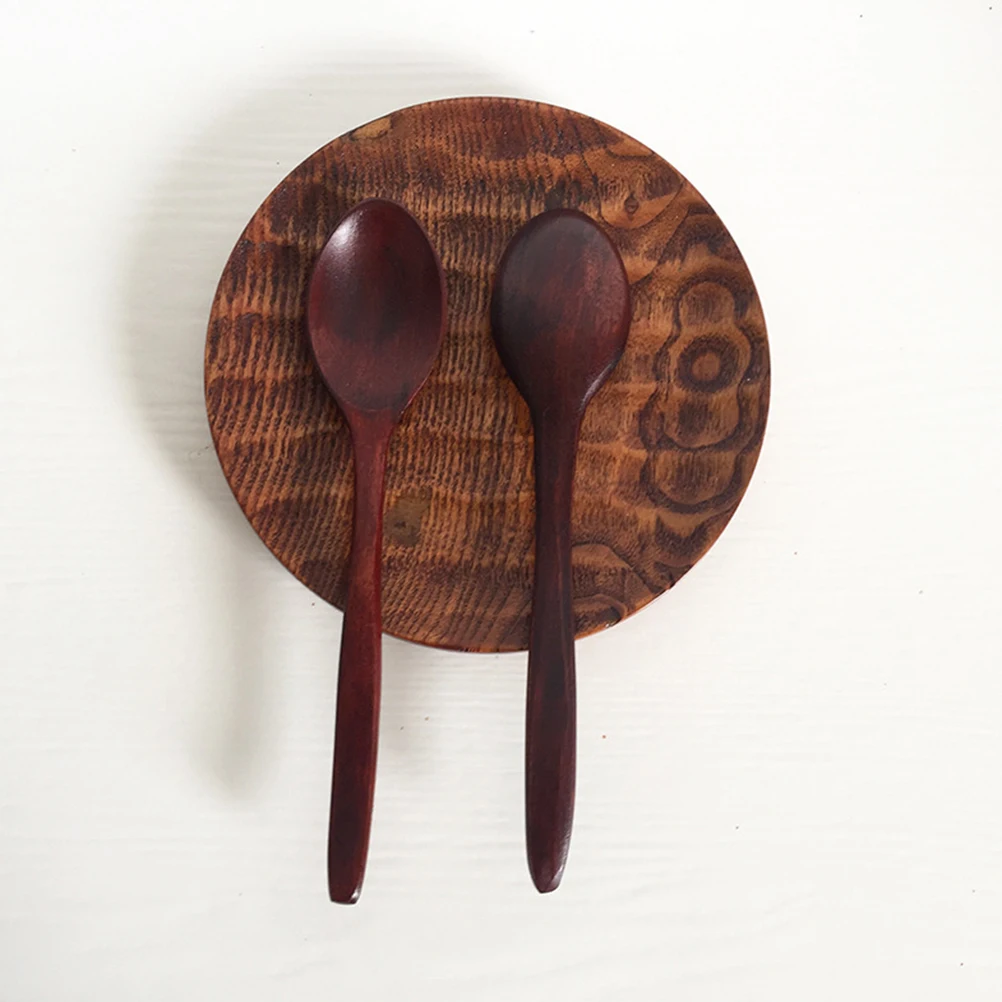 

5 Pcs Wooden Spoon Long Handle Scoop Japanese-style for Home Soup Household