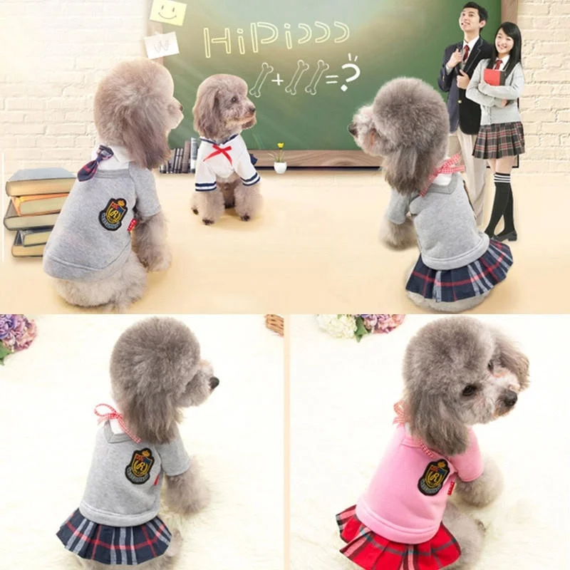 Couple Pet Dog Uniform Clothes for Small Medium Dogs Costume  Puppy Pet Shirt Clothes for Dogs