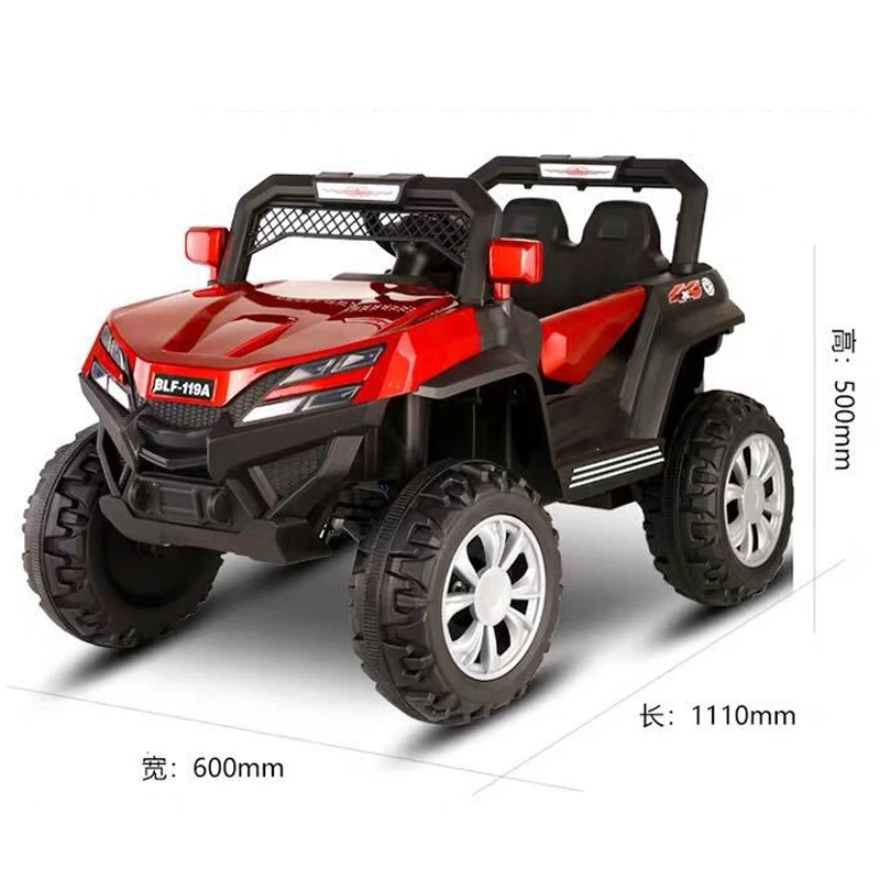Children Off-road Vehicle Electric Car Kids RC Electric Car With LED Lighting Music Baby ride on toy Car for 1-7 years old