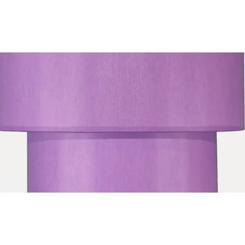 Senay Lighting Dual Cylinder Fabric Chandelier Pendant Lamp Lilac