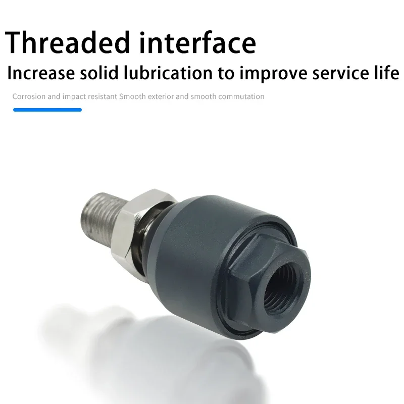 エアタック タイプ ユニバーサル フローティング フィッティング FD シリーズ - 複数のサイズ: M3x0.5、M5x0.8、M8x1.25、M12x1.25、M20x1.5、M27x2.0、M30x2