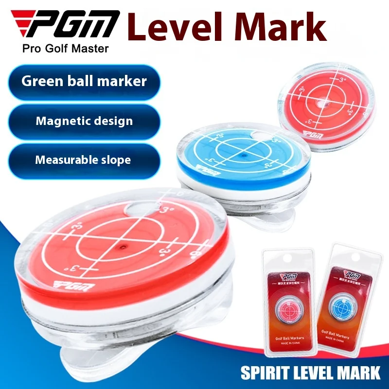

PGM Golf Supplies Level Cap Clamp Mark Magnetic Cap Clamp Ball Position Mark Red/Blue MK011