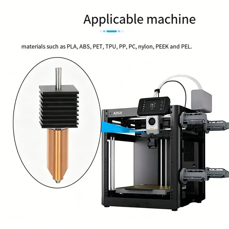 LXYB18B For AD5X Hot End 0.4Mm 0.6Mm Quick-Detachable Nozzle Extruder 3D Printer Parts