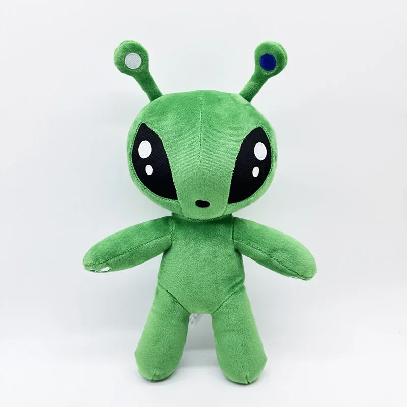 25cm Green Alien Plush Toy Anime Tentacled Horn Alien Monsters Horror Doll Boys Girls Soft Toys Stuffed Throw Pillow kids gifts