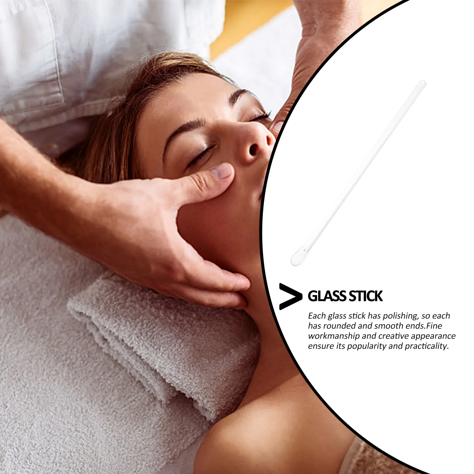 1 Stuks Oogzalf Glas Stok Steriel Niet Irriterende Oogheelkundige Apparaat Voor Dagelijkse Ooghygiëne En Therapie Gebruik Glas staaf