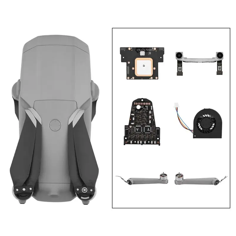 Left Right Rear Arm GPS Module Electric Control Board Front View Component Fan for D-JI for Mavic Air 2 Repair Parts