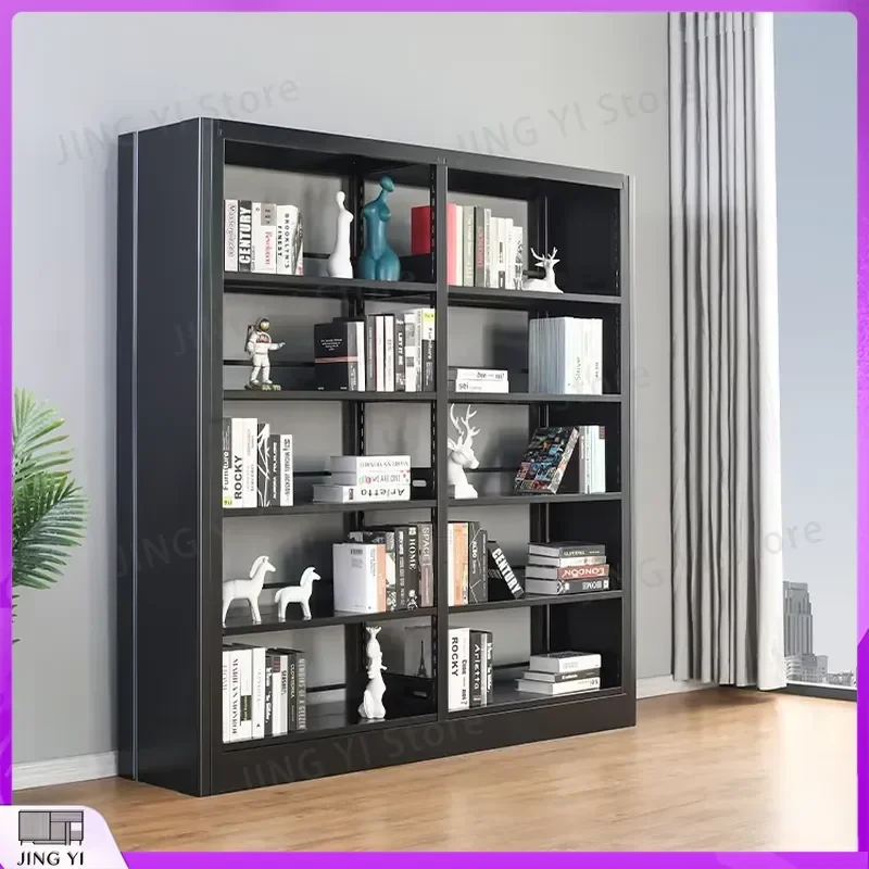 Metal Bookshelf Heavy Duty Storage Shelf for Office Library School Lab Workshop Industrial Book Filing Cabinet Open Doorless